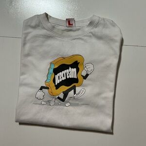 Ice Cream Billionaire Boys Club BBC Graphic White S/S Crewneck T-Shirt